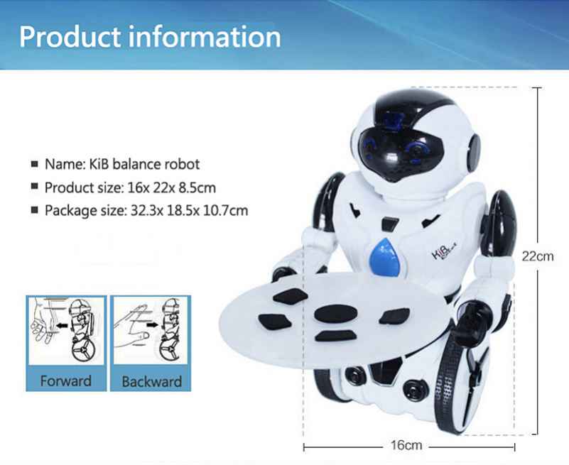 JXD KiB Robot di Intelligenza Artificiale con Telecomando