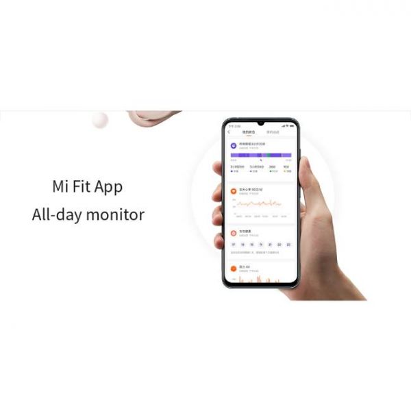Orologio intelligente per la salute Xiaomi Mi Band 5 AMOLED connesso con l'applicazione Mi Fit
