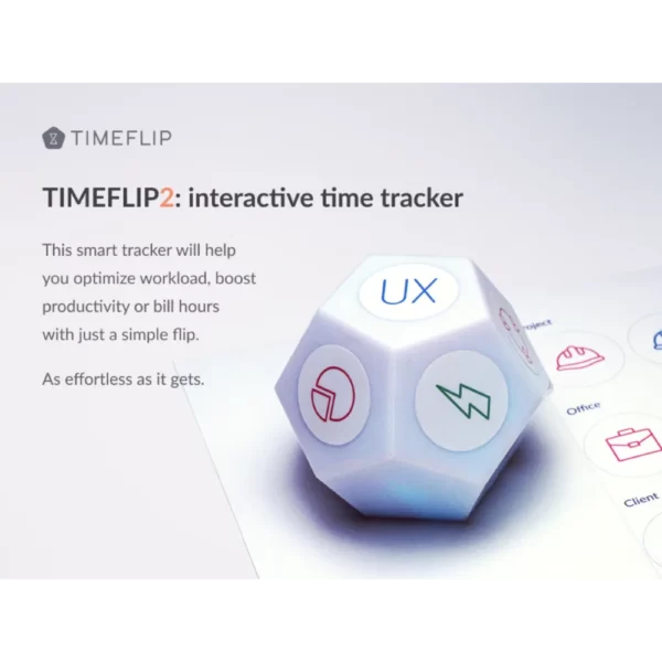 timeflip2 smart time tracker interattivo con solo un piccolo slittamento