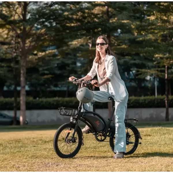 E-bike dotata di una batteria ad alta capacità.