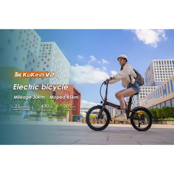 E-bike pieghevole con un elevato chilometraggio