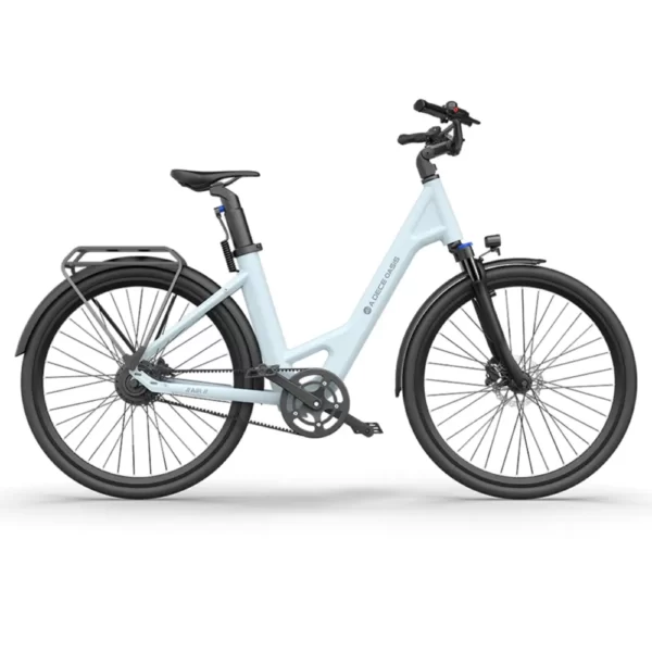 E-bike leggera in colore blu in un design moderno