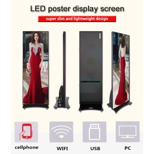 poster LED leggero