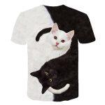 T-shirt Casual Stampata in 3D (Animali) - immagine 3