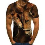 T-shirt Casual Stampata in 3D (Animali) - immagine 10