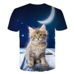 T-shirt Casual Stampata in 3D (Animali) - immagine 6