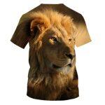 T-shirt Casual Stampata in 3D (Animali) - immagine 8