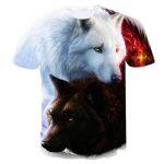 T-shirt Casual Stampata in 3D (Animali) - immagine 4