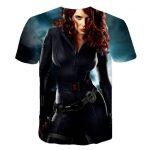 T-shirt Casual Stampata in 3D (Supereroi) - immagine 5