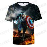 T-shirt Casual Stampata in 3D (Supereroi) - immagine 6