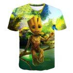 T-shirt Casual Stampata in 3D (Supereroi) - immagine 11