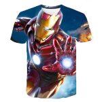 T-shirt Casual Stampata in 3D (Supereroi) - immagine 3