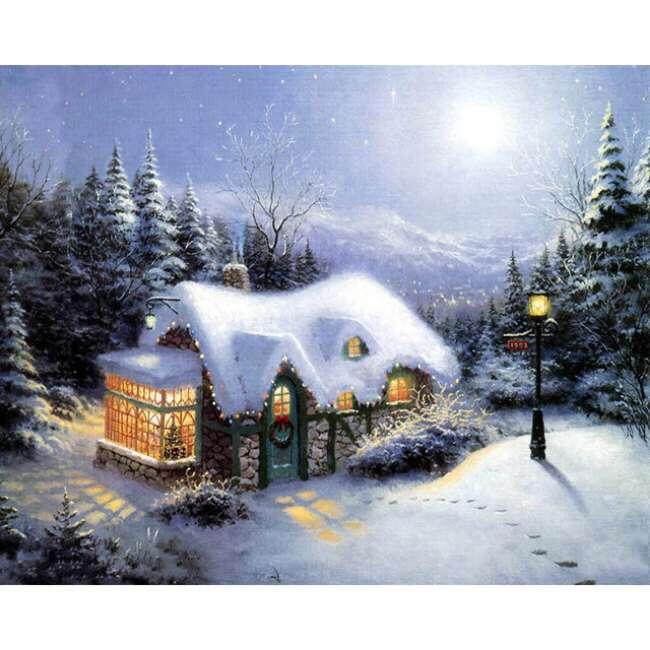 Kit Diamond Painting 5D DOMROM Mucca - Quadro Con Strass 30x30 Cm Per Adulti E Bambini