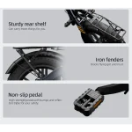 ADO A20F XE Bicicletta Elettrica Pieghevole senza Acceleratore - immagine 15