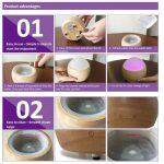 Distributore di Oli Essenziali e Umidificatore ad Ultrasuoni di Bambù e Vetro - immagine 4