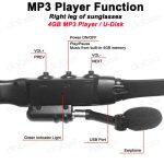 Smart Bluetooth Occhiali da sole wireless e lettore Mp3 - immagine 9