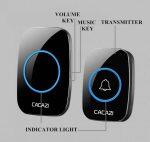 CACAZI Smart Campana Senza Fili con una Distanza di Ricezione di 300 Metri - immagine 4