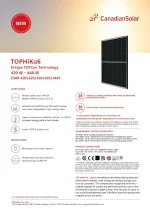 Canadian Solar Pannello Solare 420 Watt Cornice Nera TOPHiKu6 N-Type - immagine 2