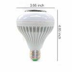 Dengyao 12W RGB Lampada Musicale Intelligente con Telecomando a 24 Tasti - immagine 3