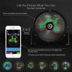 Digoo DG-TF111 Ventilatore Elettrico con Schermo LED Multicolore - immagine 3