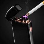 Accendino al Plasma a Doppio Arco Caricato Tramite Cavo USB - immagine 3