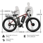 DUOTTS S26 Bicicletta Elettrica Fuoristrada con Doppi Motori - immagine 8