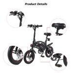 DYU D3 Bici Elettrica Intelligente - immagine 3