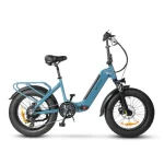 DYU FF500 Bicicletta Elettrica Pieghevole con Pneumatici Larghi