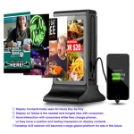 Menu Digitale e Display Pubblicitario con Caricabatterie per Telefono - immagine 2