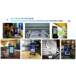 Menu Digitale e Display Pubblicitario con Caricabatterie per Telefono - immagine 6