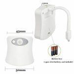 Luce Notturna a 8 Colori per Toilette con Sensore di Movimento Umano - immagine 8