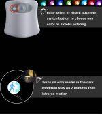Luce Notturna a 8 Colori per Toilette con Sensore di Movimento Umano - immagine 7