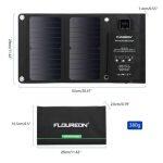 Floureon Pannello Solare Pieghevole con 3 Porte USB - immagine 10