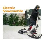 G63 Scooter da Neve Elettrico Convertibile con Motore da 1.500 Watt - immagine 4