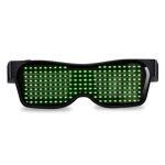Led Bluetooth Glasses connected with smartphonesgreen color