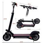 Hi-Flying L002 Scooter Elettrico Pieghevole con 2 Motori 600 W (1.200 W) - immagine 4