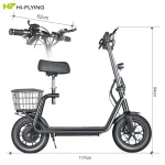 Hi-Flying M5 Pro Scooter Elettrico con Sedile - immagine 4