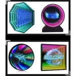 Schermo a Specchio Infinito con Ventola Olografica 3D - immagine 8