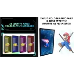 Schermo a Specchio Infinito con Ventola Olografica 3D - immagine 9