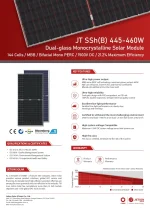 Jetion Pannello Solare 450 Watt JT450SSh(B) Bifacciale - immagine 2