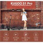 KUGOO S1 Pro Scooter Elettrico Pieghevole 8'' - immagine 12