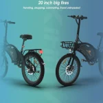 Kukirin V1 PRO Bicicletta Elettrica Pieghevole con Pneumatici Grassi - immagine 13