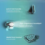 Kukirin V1 PRO Bicicletta Elettrica Pieghevole con Pneumatici Grassi - immagine 11