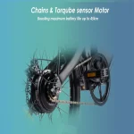 Kukirin V1 PRO Bicicletta Elettrica Pieghevole con Pneumatici Grassi - immagine 9