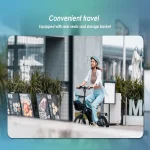 Kukirin V1 PRO Bicicletta Elettrica Pieghevole con Pneumatici Grassi - immagine 7