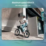 Kukirin V1 PRO Bicicletta Elettrica Pieghevole con Pneumatici Grassi - immagine 5