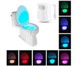 Luce Notturna a 8 Colori per Toilette con Sensore di Movimento Umano