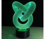 Nodo d'Amore - Lámpara holográfica con iluminación óptica 3D - immagine 2