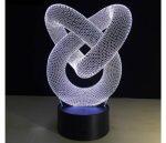 Nodo d'Amore - Lámpara holográfica con iluminación óptica 3D - immagine 4