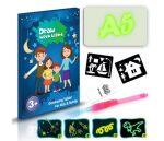 a5 glow draw board with light